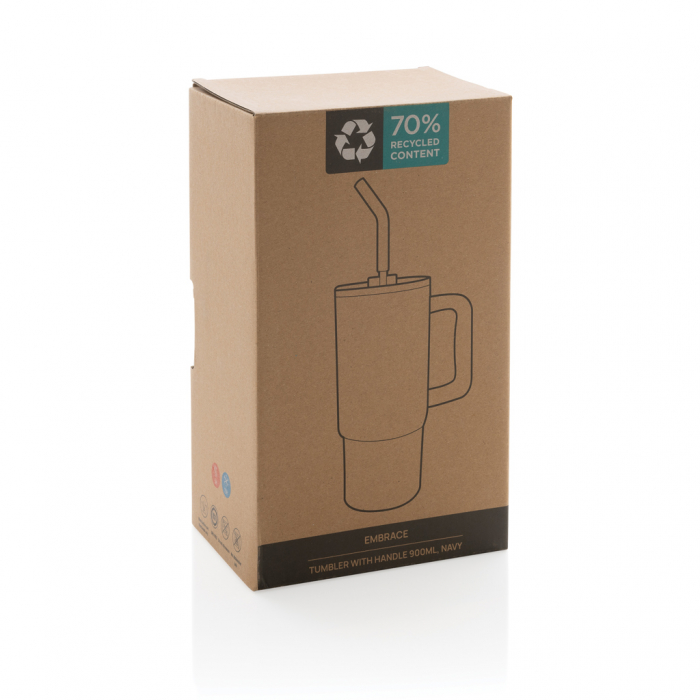 Pahar termic Embrace deluxe otel reciclat 900 ml cu maner [12]