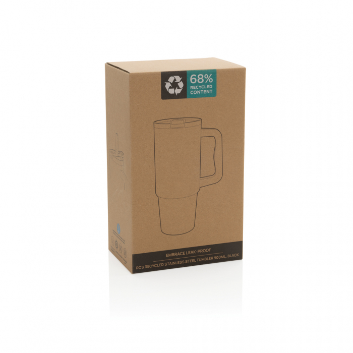 Pahar termic Embrace otel reciclat 900 ml etans cu maner [9]