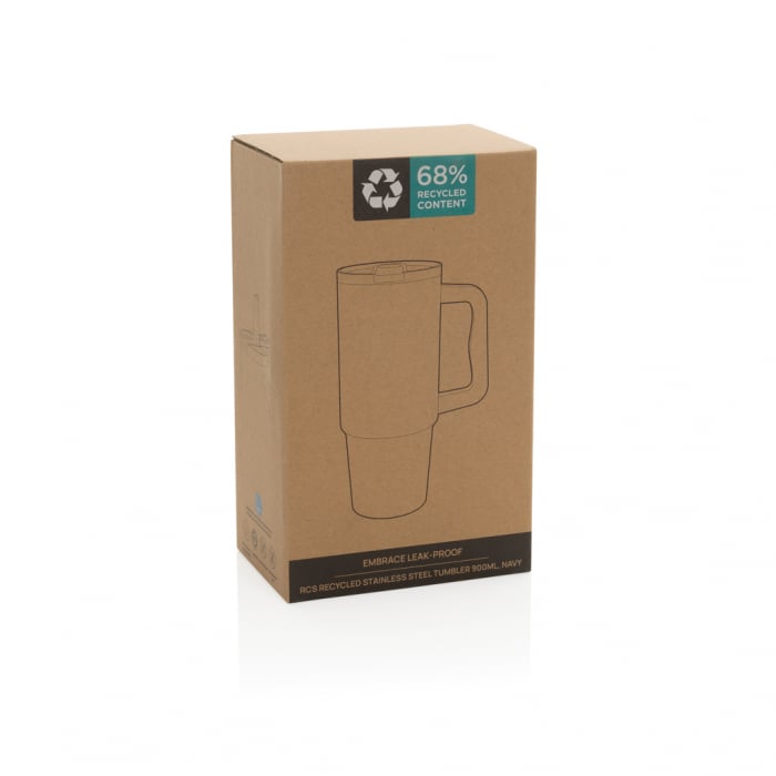 Pahar termic Embrace otel reciclat 900 ml etans cu maner [9]