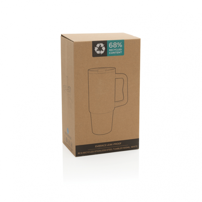 Pahar termic Embrace otel reciclat 900 ml etans cu maner [9]