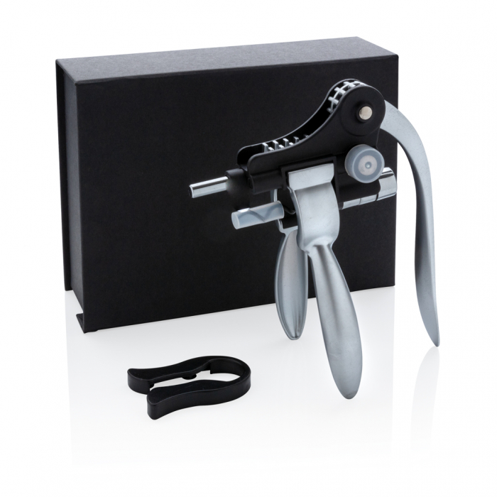 Deschizator de vin Executive Pull It – mecanism parghie, aluminiu si otel calit [7]
