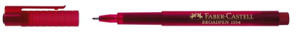 Fineliner Faber-Castell Broadpen 1554 0.8mm, rosu [2]