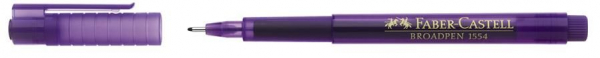 Fineliner Faber-Castell Broadpen 1554 0.8mm, rosu [2]