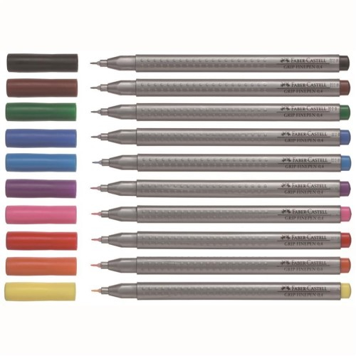 Fineliner Faber-Castell Grip 0.4mm, galben crom [2]