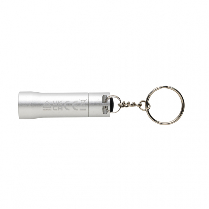 Lanterna breloc Flash din aluminiu reciclat RCS – 15 lumeni, compacta, baterii incluse [4]