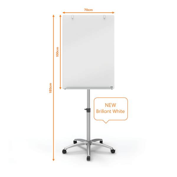Flipchart mobil Nobo Diamond magnetic din sticla [10]