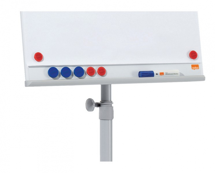 Flipchart mobil NOBO Essentials, otel lacuit, magnetic, alb [4]