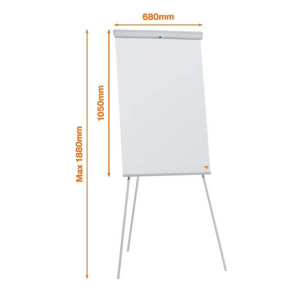 Flipchart NOBO Essentials, otel lacuit, trepied, magnetic, alb [2]