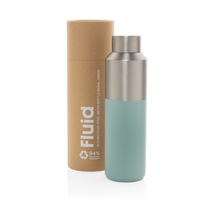 Sticla Fluid otel reciclat 600 ml vacuum cu design doua culori [2]