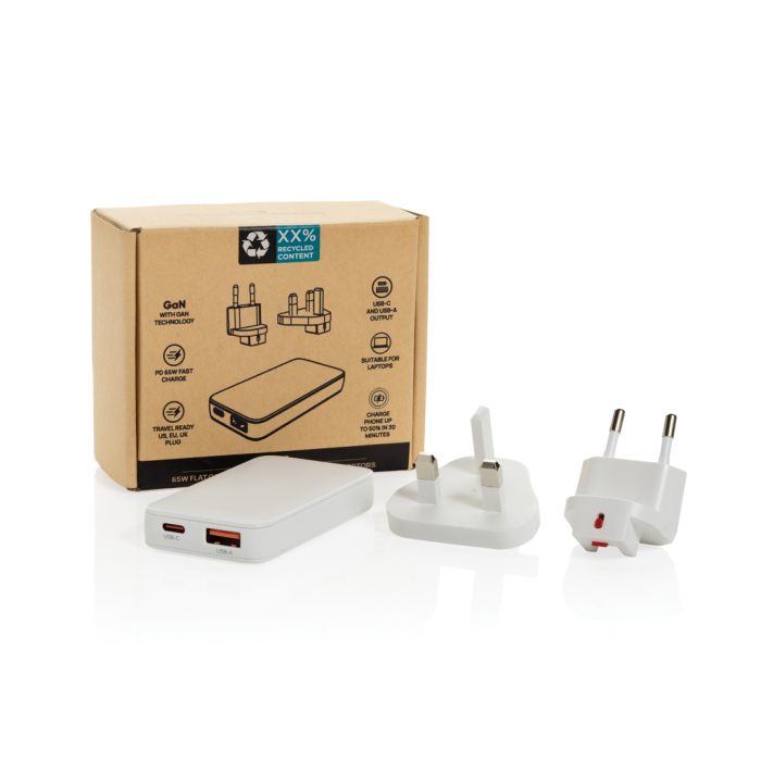 Incarcator Fluxo RCS GaN 65W ultra-subtire, USB-C, USB-A, prize US, EU si UK [3]