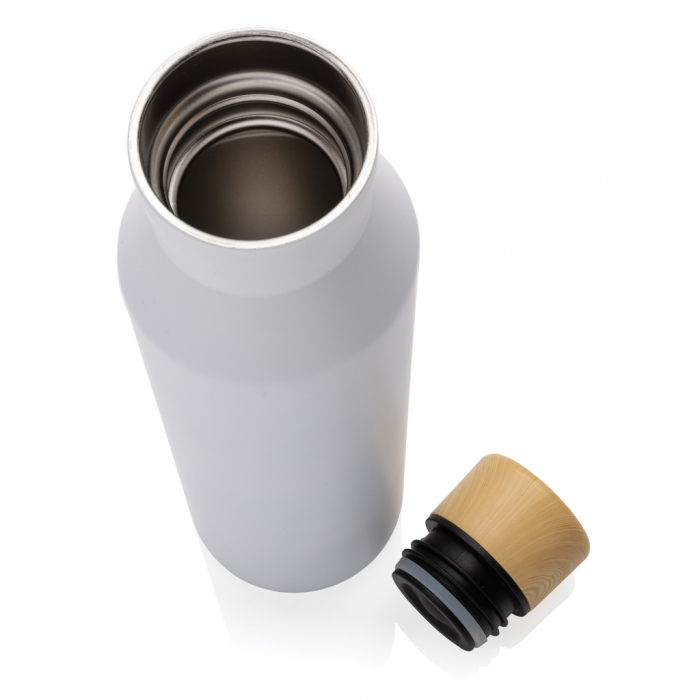 Sticla termos Gaia inox reciclat RCS 600 ml cu capac lemn [3]