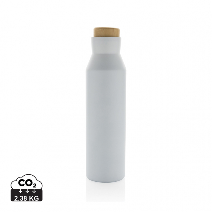 Sticla termos Gaia inox reciclat RCS 600 ml cu capac lemn [1]