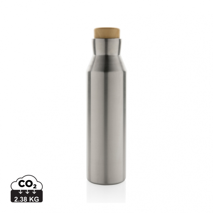 Sticla termos Gaia inox reciclat RCS 600 ml cu capac lemn [1]