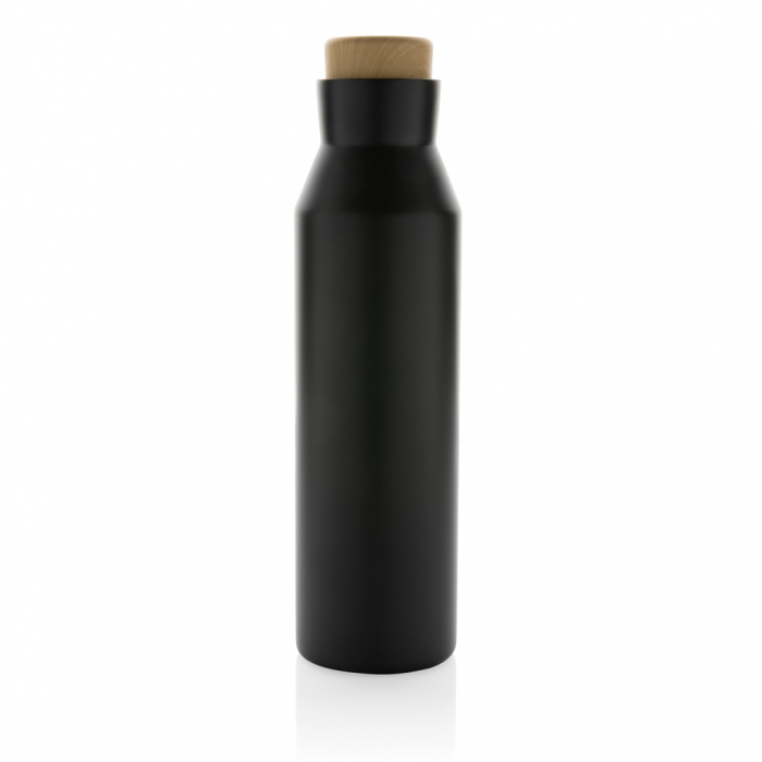 Sticla termos Gaia inox reciclat RCS 600 ml cu capac lemn [2]