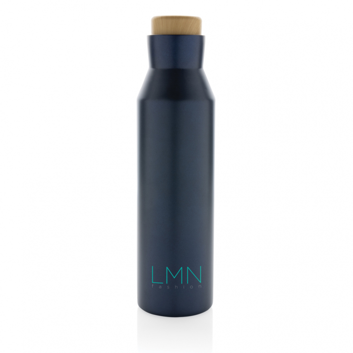 Sticla termos Gaia inox reciclat RCS 600 ml cu capac lemn [4]