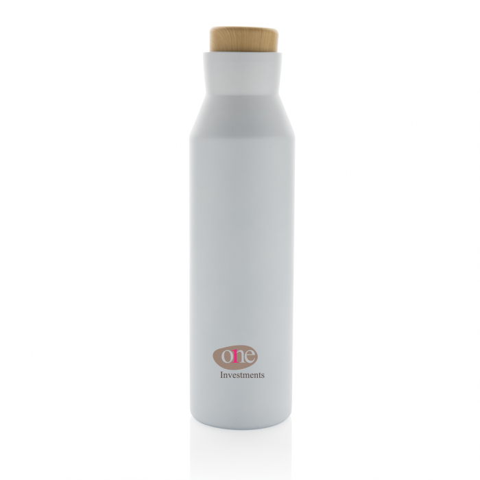 Sticla termos Gaia inox reciclat RCS 600 ml cu capac lemn [4]
