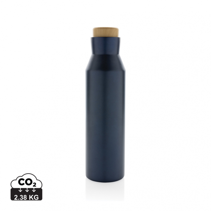 Sticla termos Gaia inox reciclat RCS 600 ml cu capac lemn [1]