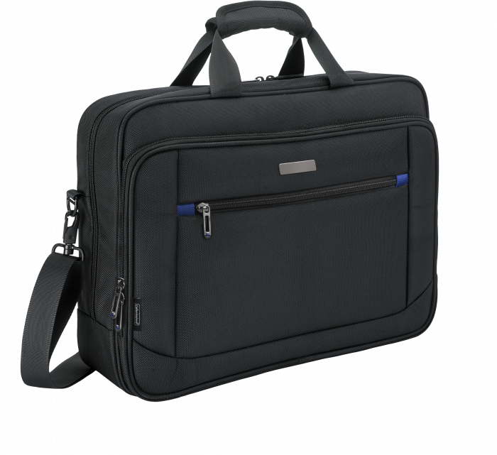 Geanta laptop 15" Colorissimo Voyager, negru/albastru [1]