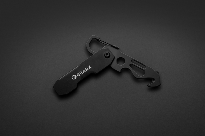 Multitool Gear X pliabil EDC cu 11 functii din inox 420 si carabiniera [9]
