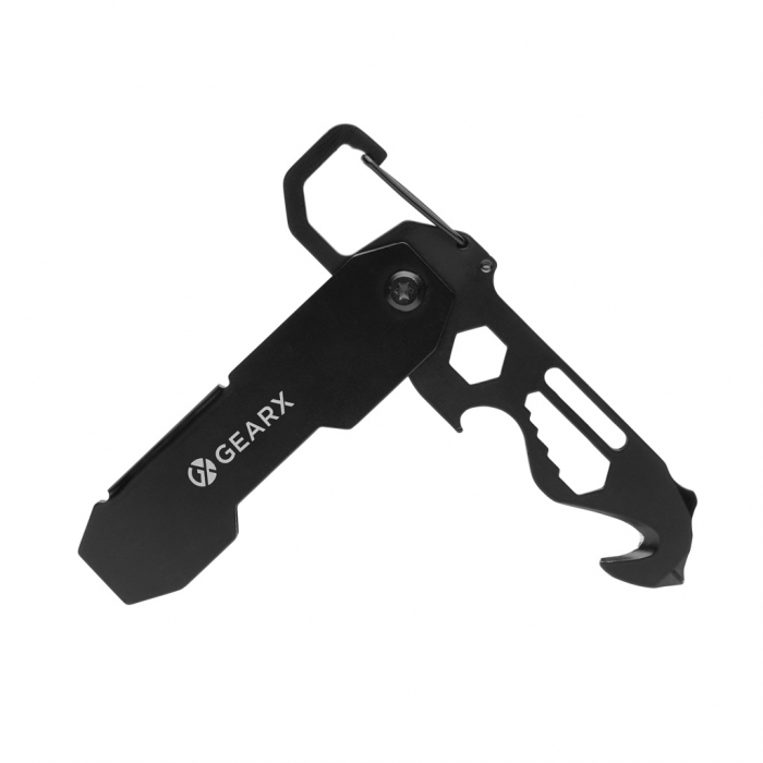 Multitool Gear X pliabil EDC cu 11 functii din inox 420 si carabiniera [6]