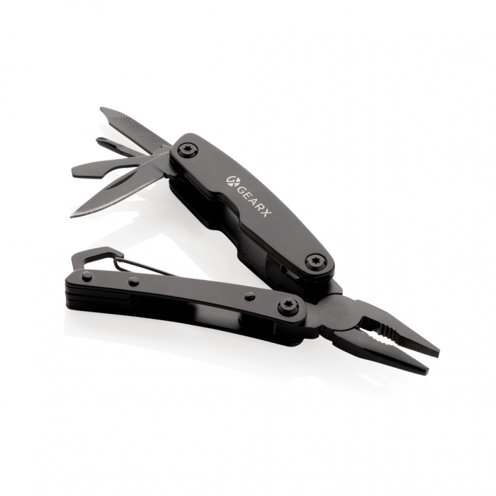 Multitool Gear X de buzunar din otel inoxidabil – 10 functii, carabiniera, design compact [2]
