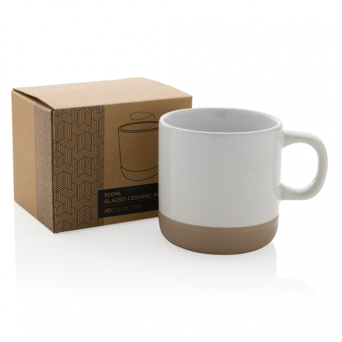 Cana ceramica glazurata cu baza naturala, 360ml [7]
