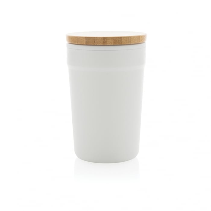 Cana PP reciclat GRS 300 ml cu capac bambus [3]