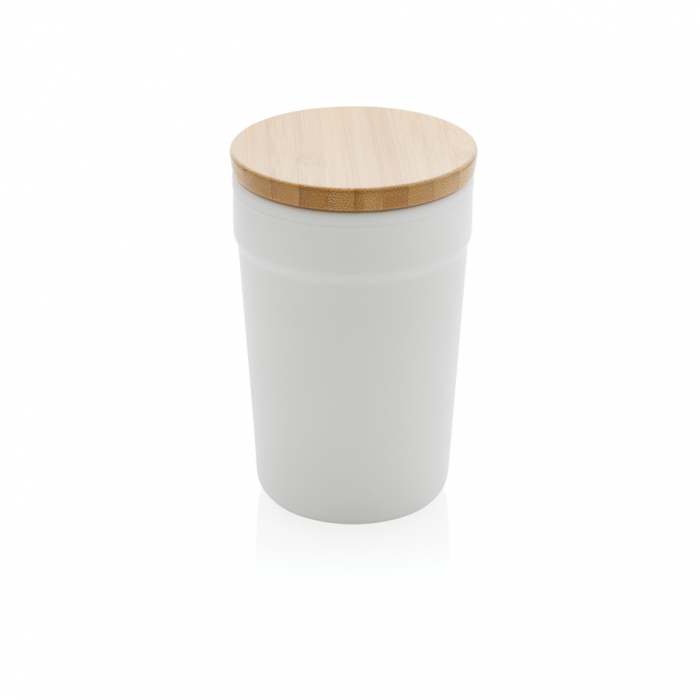 Cana PP reciclat GRS 300 ml cu capac bambus [2]