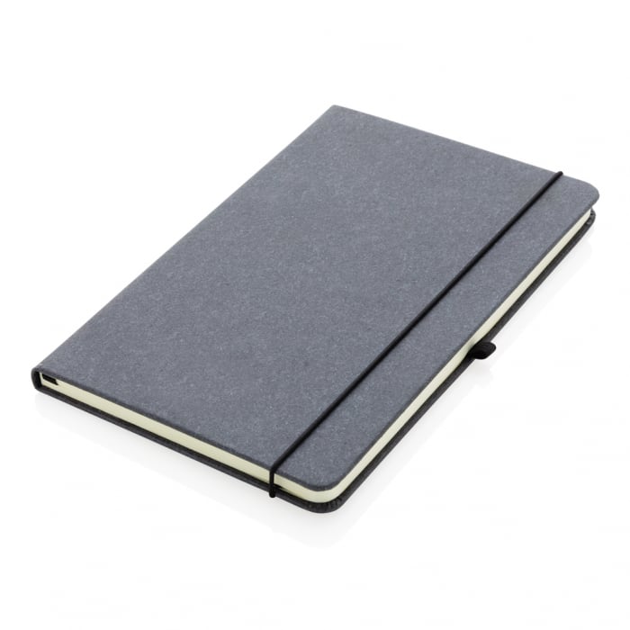 Agenda A5 piele reciclata GRS cu elastic si suport pix – personalizabila [3]