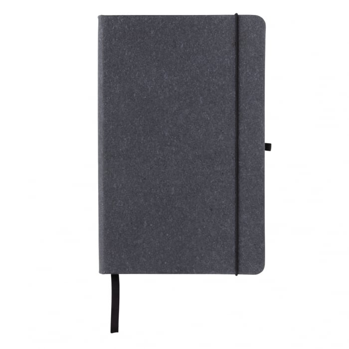 Agenda A5 piele reciclata GRS cu elastic si suport pix – personalizabila [5]