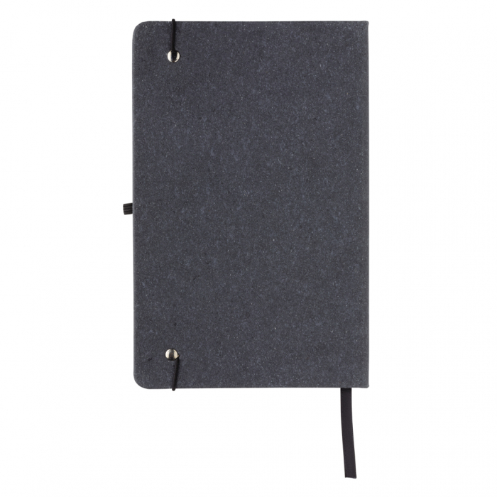 Agenda A5 piele reciclata GRS cu elastic si suport pix – personalizabila [6]
