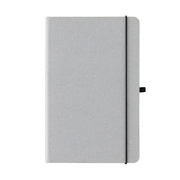 Agenda A5 piele reciclata GRS cu elastic si suport pix – personalizabila [5]