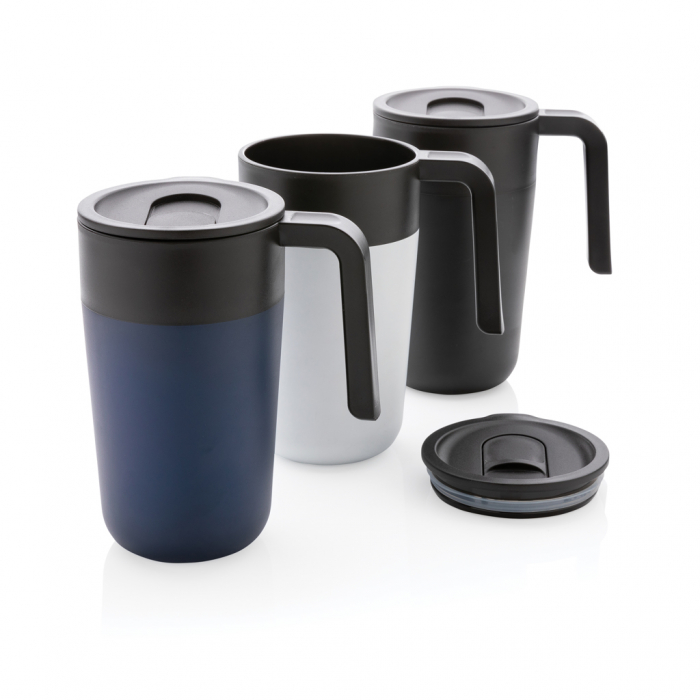 Cana inox si PP reciclat GRS 480 ml cu maner [10]