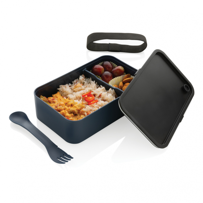 Caserola de pranz din 93% PP reciclat, cu tacamuri [3]