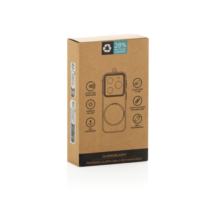 Alarma personala GuardBuddy RCS, 150 dB, USB-C [13]