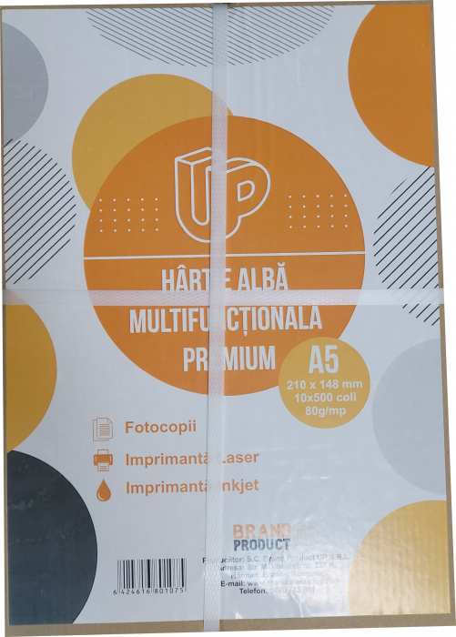 Hartie copiator A5 80gr Brand Product UP 500coli/top [2]