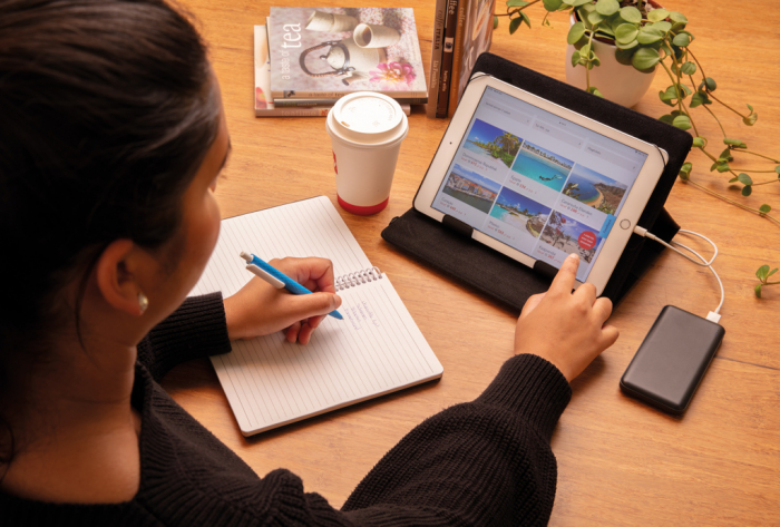 Powerbank 10000 mAh High Density, compact din ABS, dual USB [10]