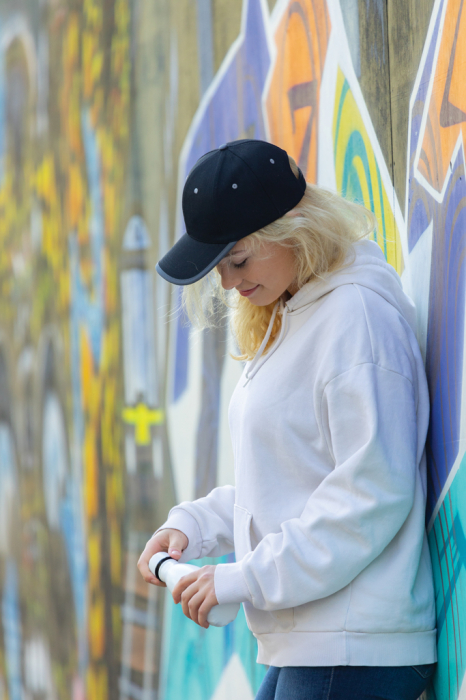 Sapca Impact AWARE™ din bumbac reciclat periat 280 g/m², 6 paneluri contrast [11]