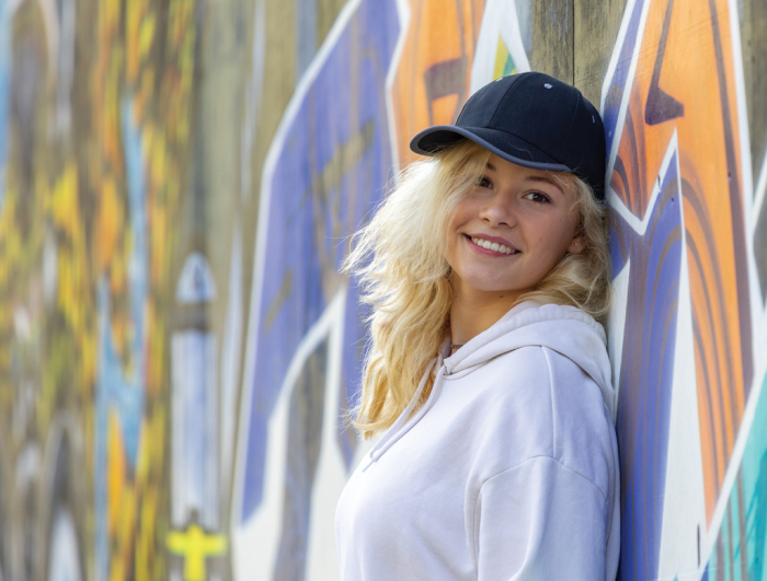 Sapca Impact AWARE™ din bumbac reciclat periat 280 g/m², 6 paneluri contrast [12]