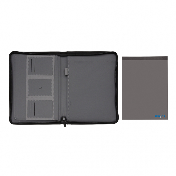 Mapa multifunctionala A4 Impact AWARE™ rPET cu fermoar – personalizabila, eco-friendly [6]