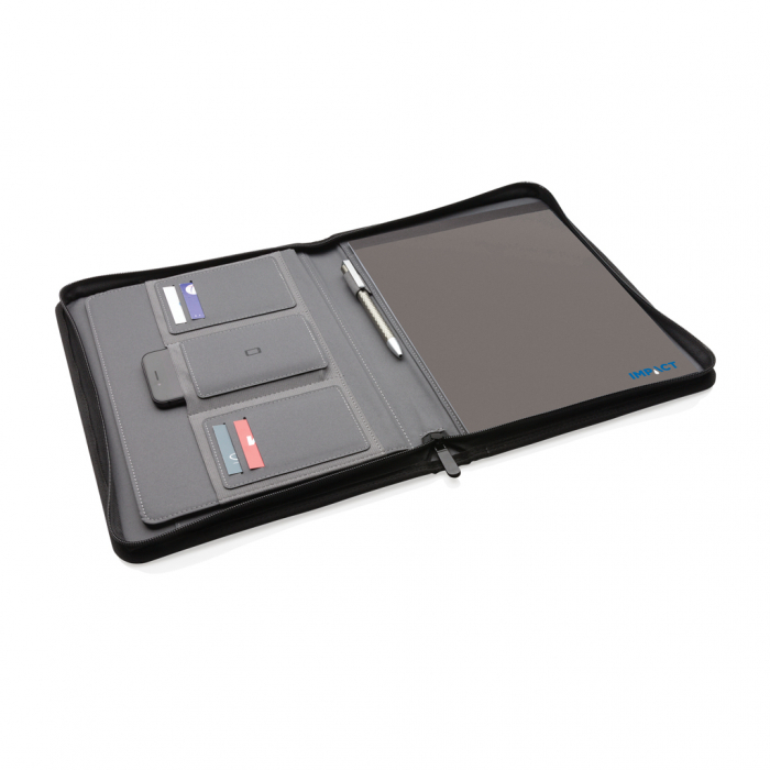 Mapa multifunctionala A4 Impact AWARE™ rPET cu fermoar – personalizabila, eco-friendly [5]