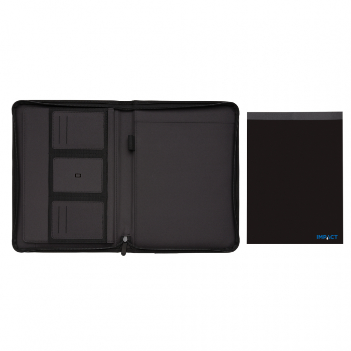 Mapa multifunctionala A4 Impact AWARE™ rPET cu fermoar – personalizabila, eco-friendly [6]