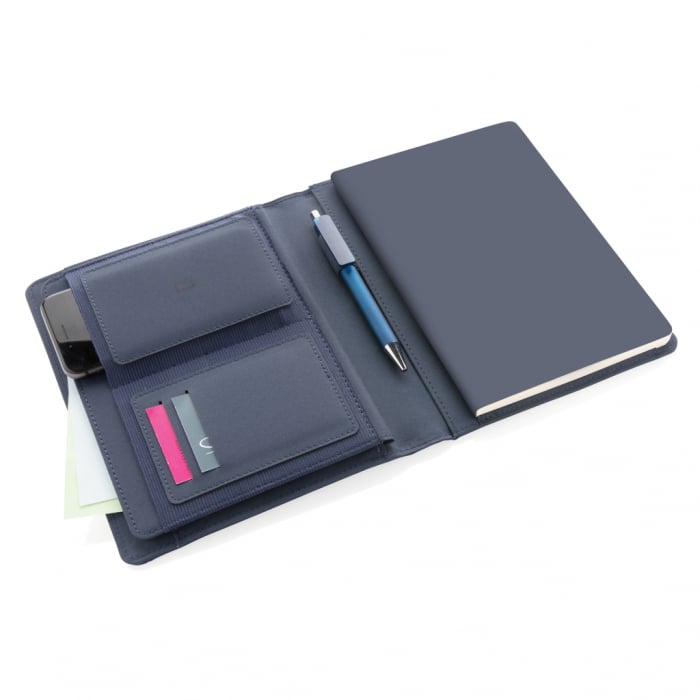 Agenda multifunctionala A5 Impact AWARE™ rPET cu buzunare – personalizabila, eco-friendly [5]