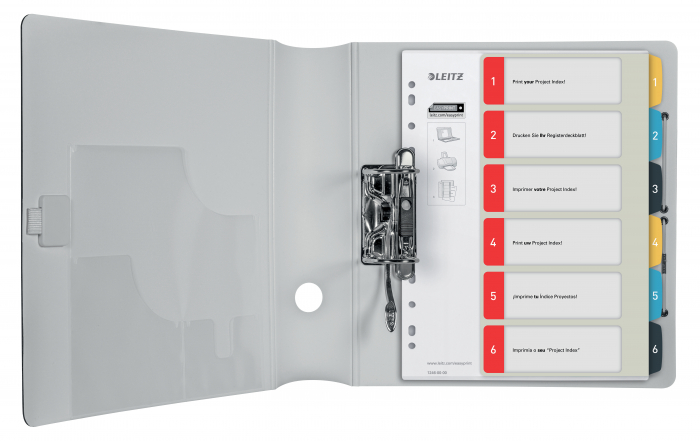 Index Leitz Cosy, imprimabil, PP, A4, 1-6, multicolor [2]