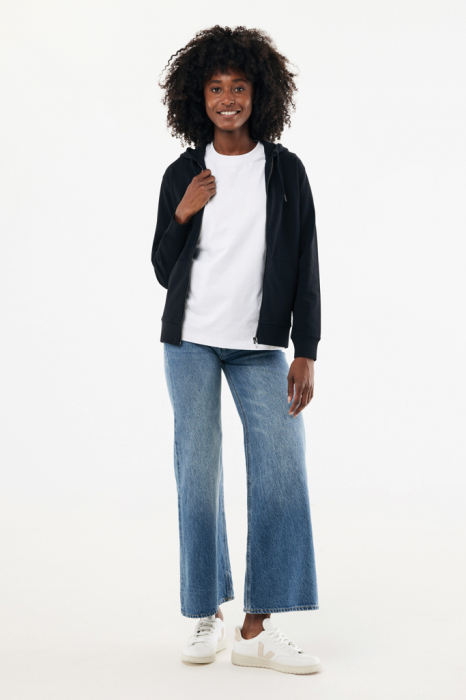 Hanorac unisex IQONIQ Abisko, bumbac organic si reciclat, cu fermoar, 340 GSM [13]