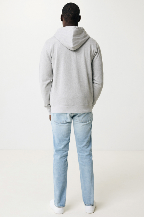 Hanorac unisex IQONIQ Abisko, bumbac organic si reciclat, cu fermoar, 340 GSM [18]