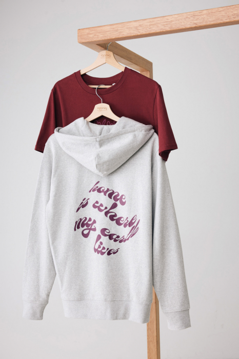 Hanorac unisex IQONIQ Abisko, bumbac organic si reciclat, cu fermoar, 340 GSM [6]