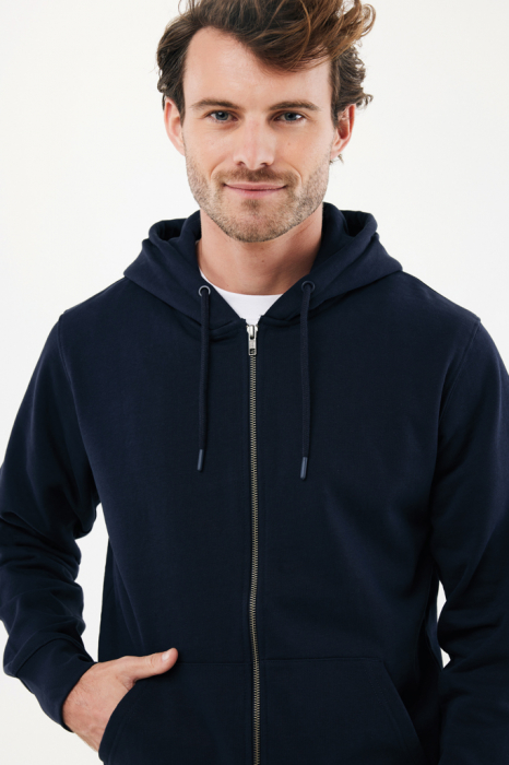 Hanorac unisex IQONIQ Abisko, bumbac organic si reciclat, cu fermoar, 340 GSM [11]