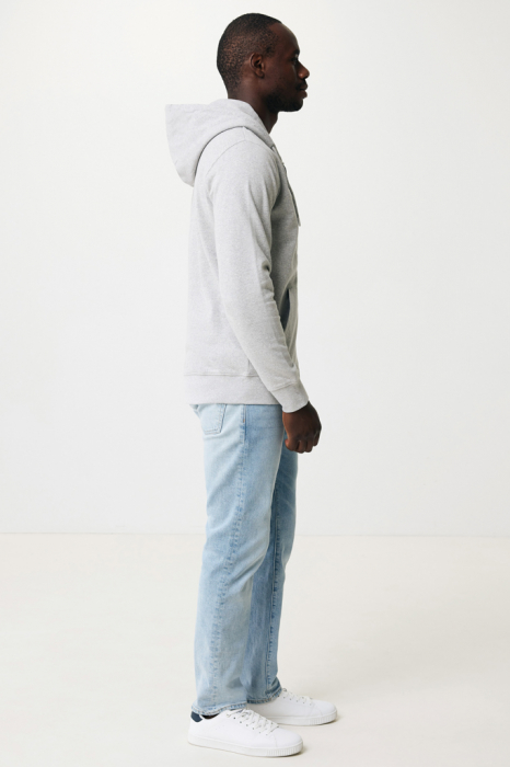 Hanorac unisex IQONIQ Abisko, bumbac organic si reciclat, cu fermoar, 340 GSM [17]