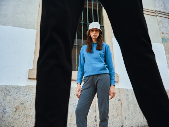 Pantaloni jogger unisex IQONIQ Cooper, bumbac reciclat si organic, 340 GSM [21]